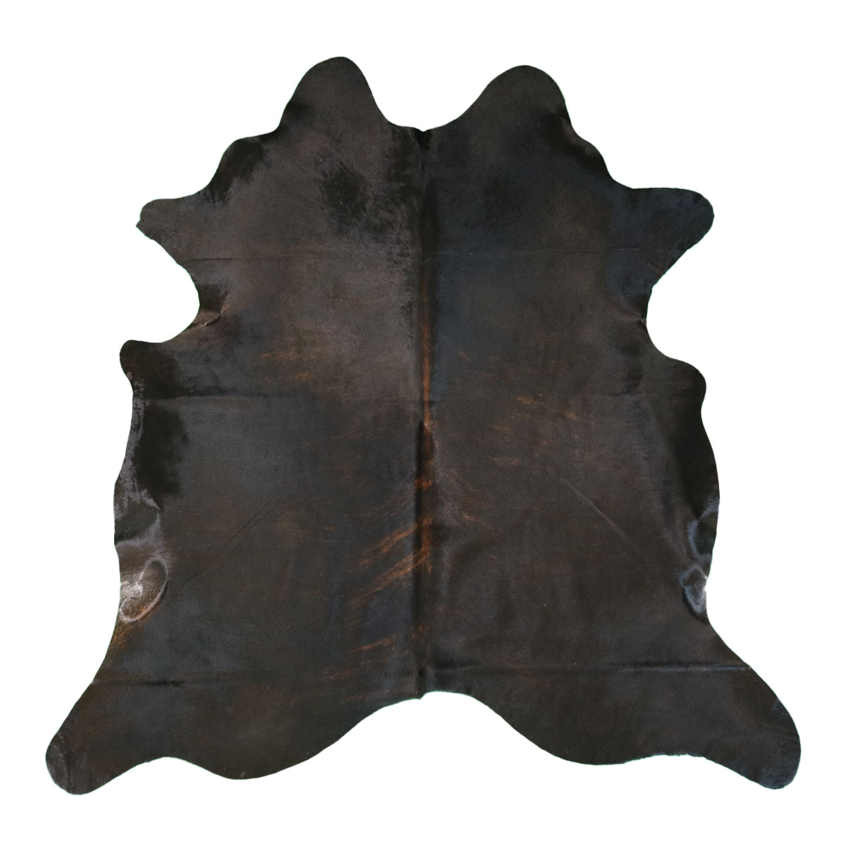 Marhabőr szőnyeg – sötét csíkos 205 × 205 cm