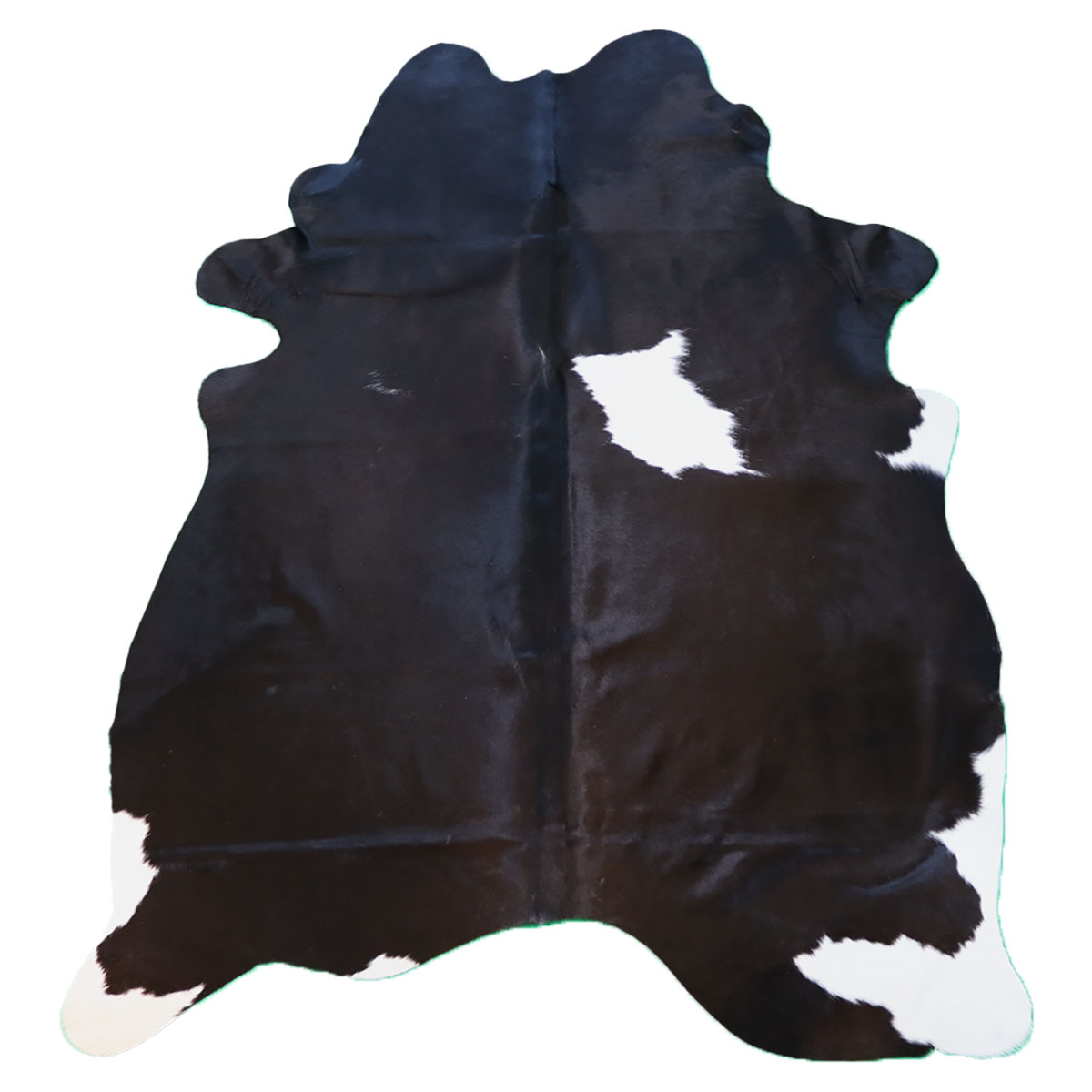 Marhabőr szőnyeg – fekete-fehér 210 × 165 cm