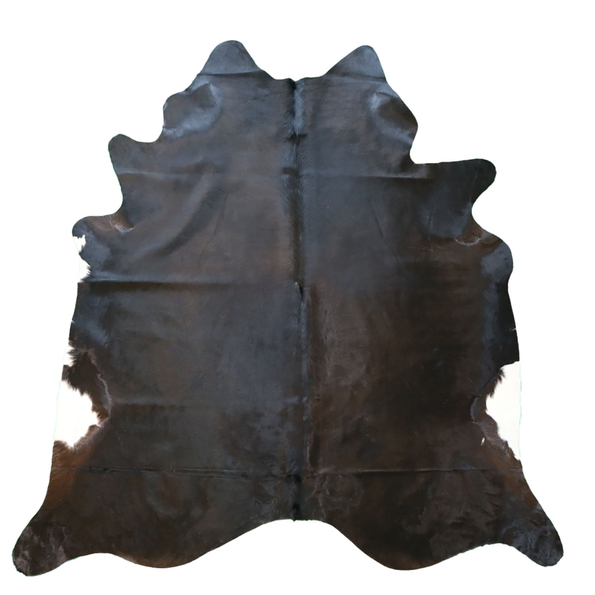 Marhabőr szőnyeg – fekete-fehér 230 × 215 cm