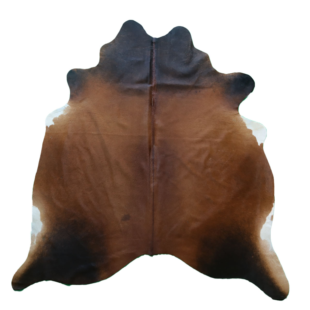 Marhabőr szőnyeg – vörösesbarna 210 × 195 cm – teljes nézet, SKU 570 Marhabőr szőnyeg – vörösesbarna 210 × 195 cm – teljes nézet, SKU 570